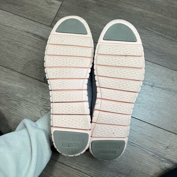 Cole Haan Zero Grand Pink and Grey Wingtip Oxfords Size 10.5 - Picture 6 of 7